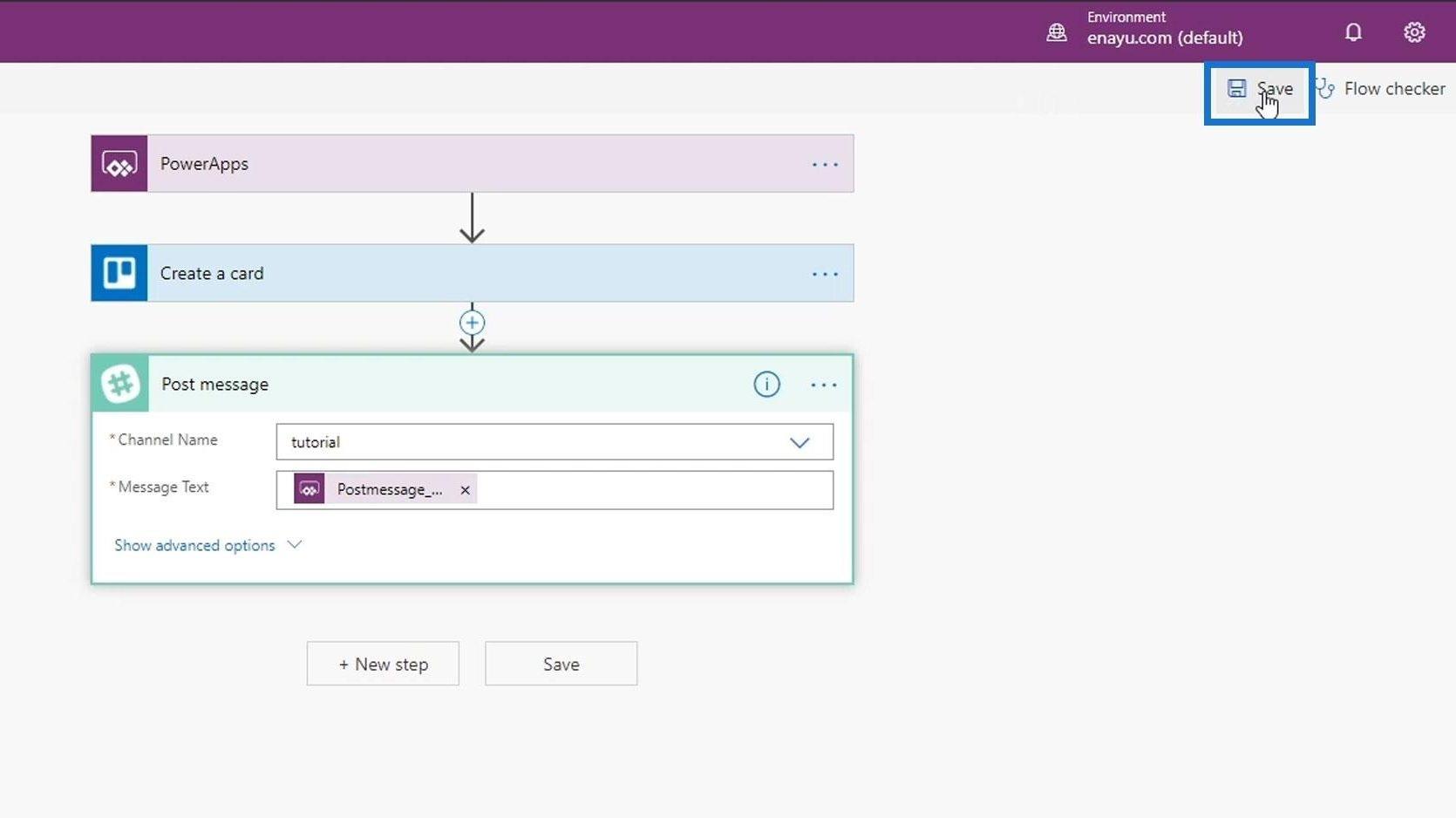 Intégration de PowerApps dans Microsoft Power Automate