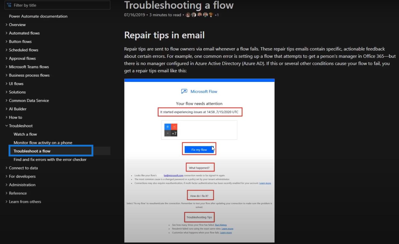 Tutorial de documentación de Power Automate