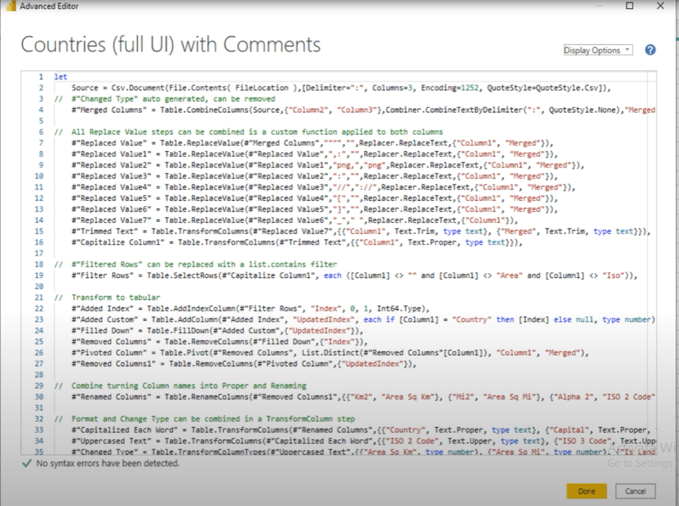 Table de dimension dans un fichier texte : solution Power Query