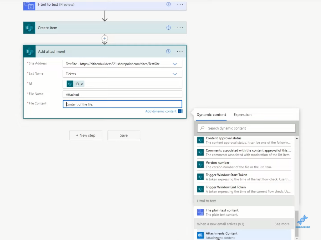 Comment analyser les e-mails et remplir les listes SharePoint dans Power Automate