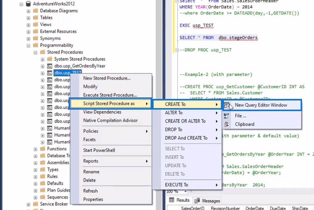 Procédures stockées en SQL |  Un aperçu