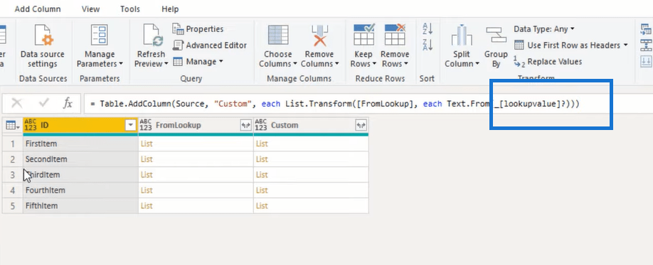 Tutorial Editor Power Query: Ekstrak Nilai Medan Rekod Daripada Senarai