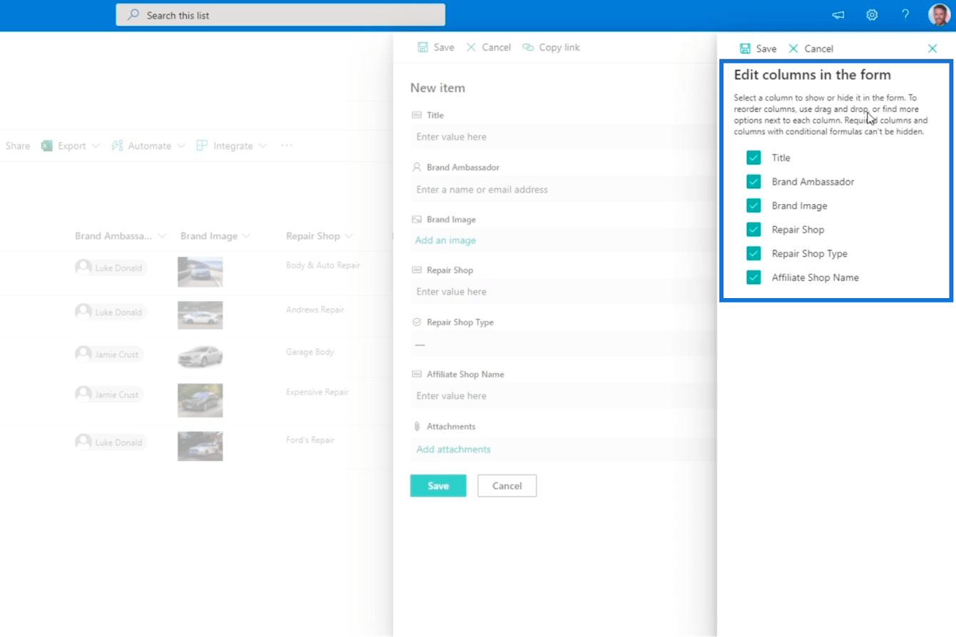 SharePoint 列驗證的兩種方式