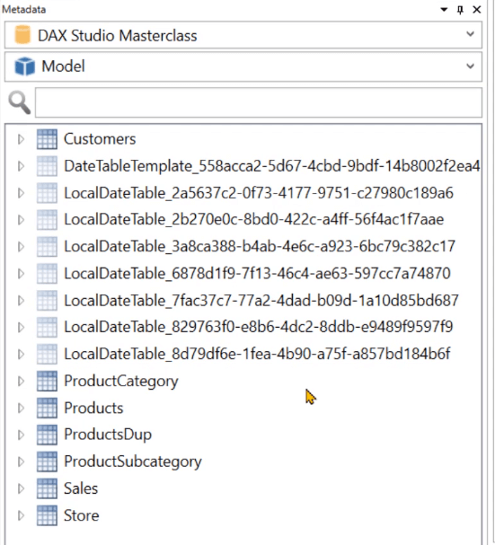 Suppression d'une table de dates masquée dans LuckyTemplates pour améliorer les performances