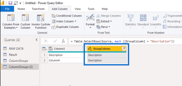 Comment fusionner dynamiquement des colonnes dans une table Power Query