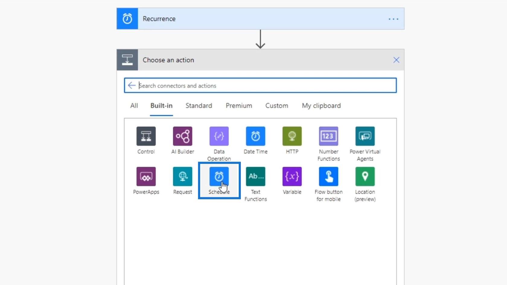 Workflows planifiés dans Microsoft Power Automate