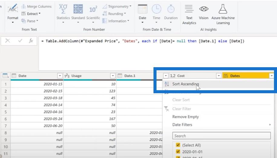 Power Query : comment fusionner des tables avec différentes colonnes