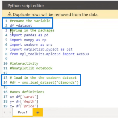 Créer un nuage de points 3D à l'aide de Python dans LuckyTemplates