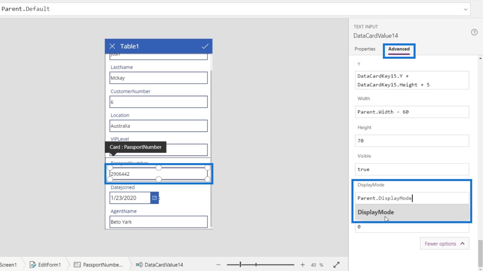 PowerApps 屏幕：編輯和更新