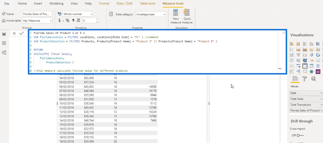 LuckyTemplates 和 Excel：DAX 公式的差異