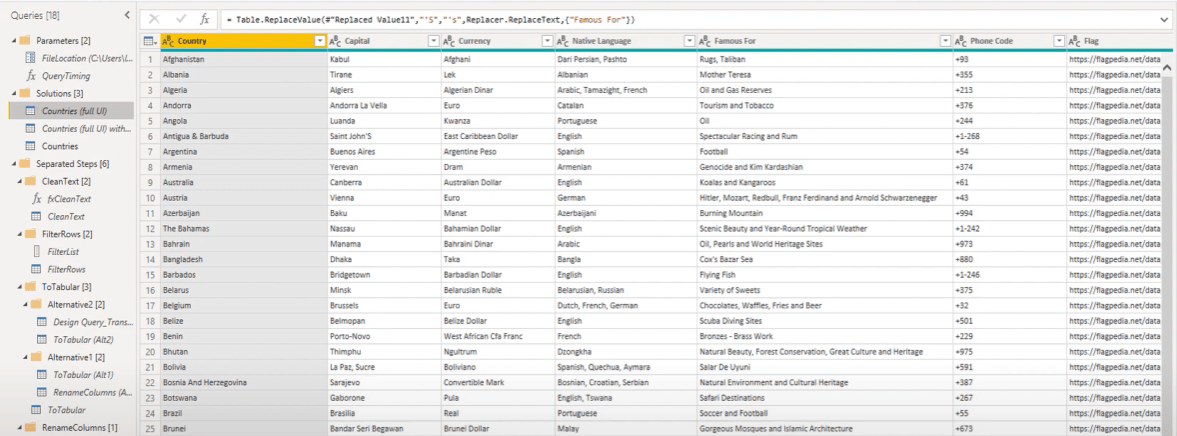 Table de dimension dans un fichier texte : solution Power Query