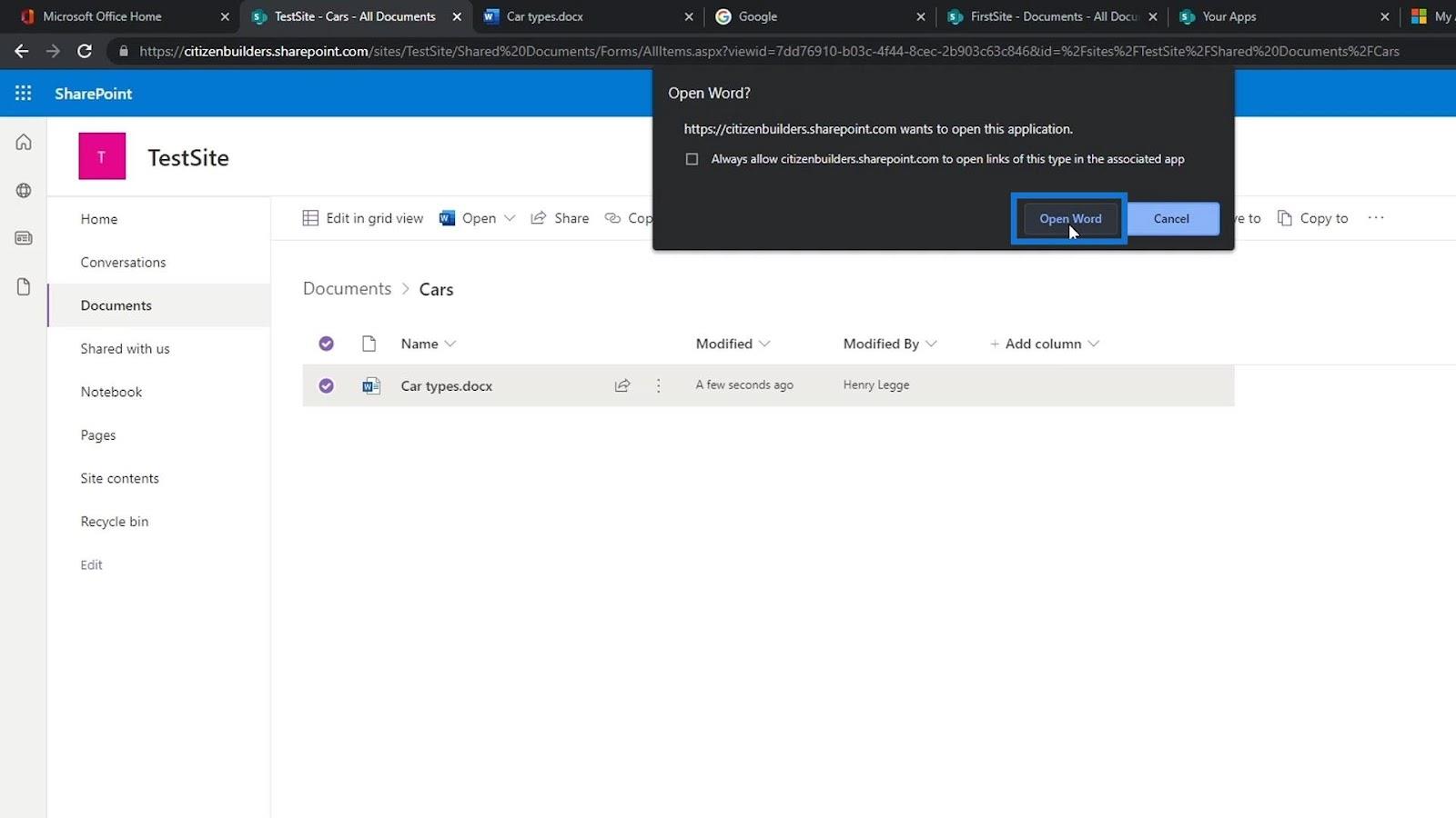 Biblioteca de documente SharePoint |  Tutorial pentru începători