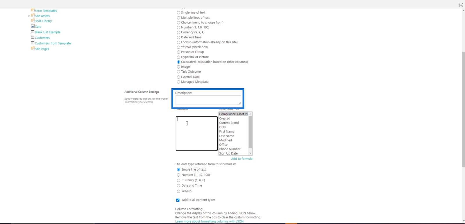 Colonnes calculées dans SharePoint |  Un aperçu