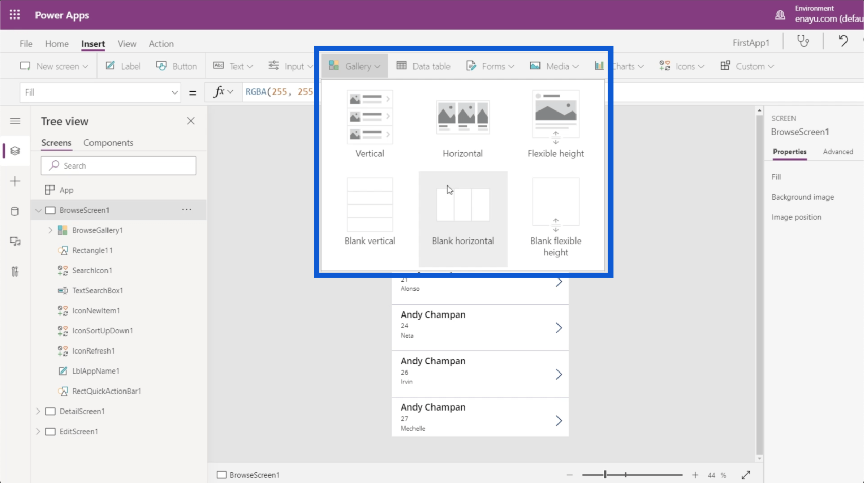 Environnements Power Apps : configurer correctement les éléments de l'application