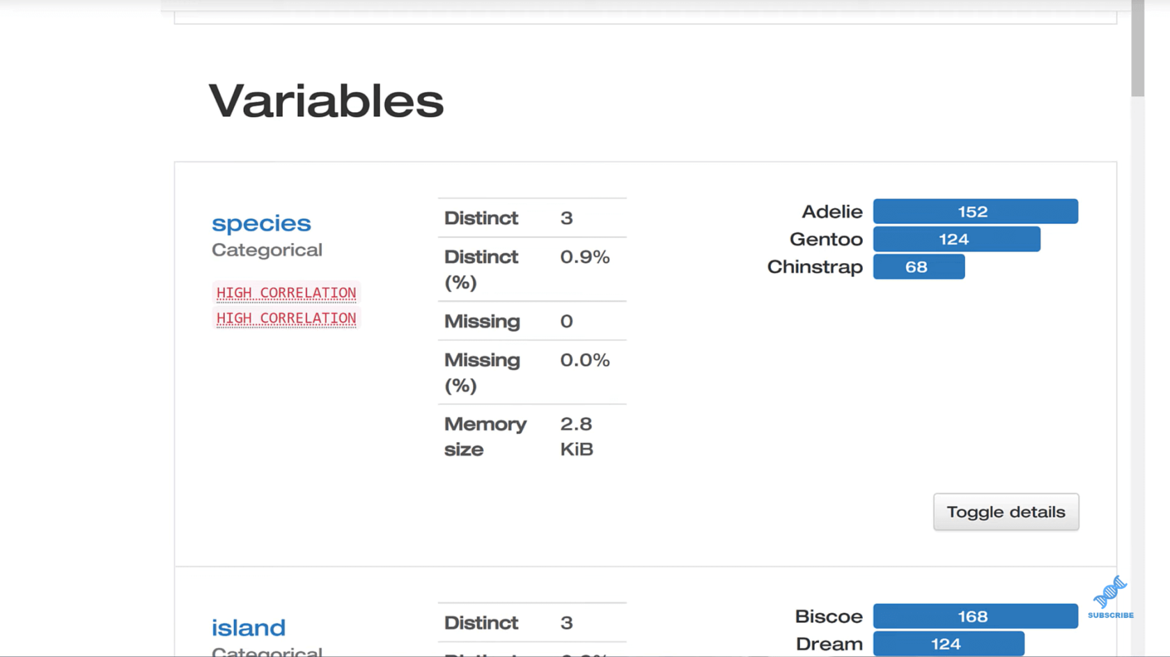 Ensembles de données dans Pandas avec ProfileReport() |  Python dans LuckyTemplates