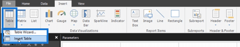 Tutoriel du Générateur de rapports : comment ajouter un tableau