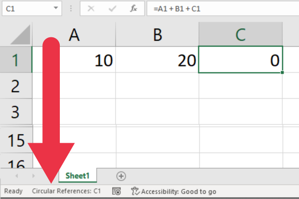 Comment trouver des références circulaires dans Excel