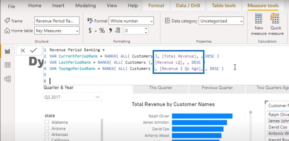 Classement de la visualisation dans LuckyTemplates – Dynamic Visual