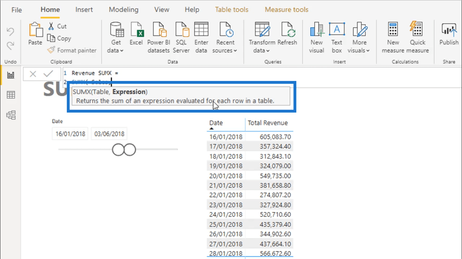 La diferencia entre SUM y SUMX en LuckyTemplates