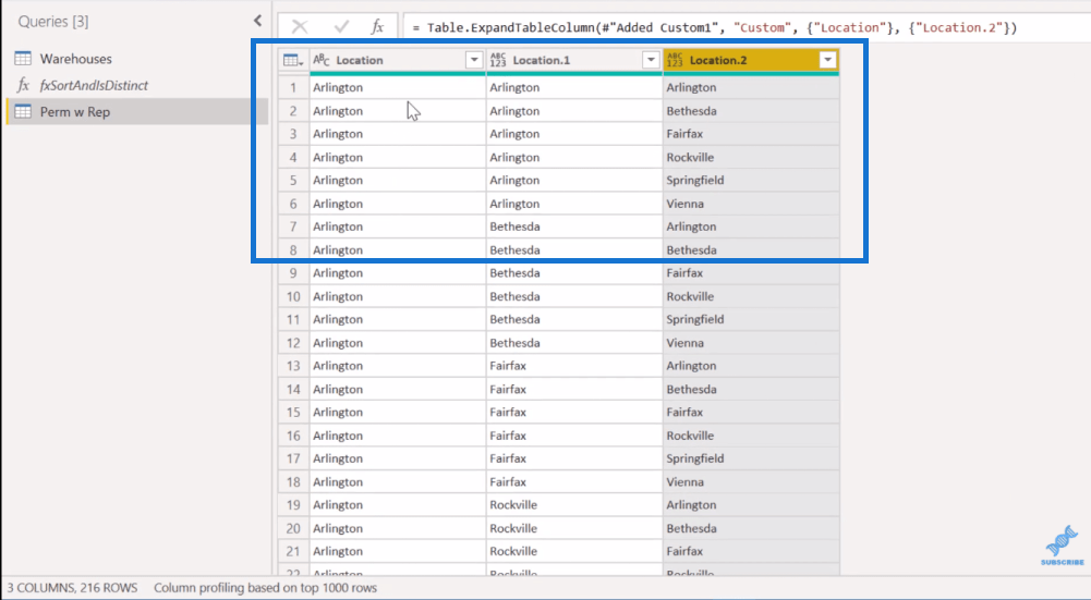 在 LuckyTemplates 中使用 Power Query 進行組合分析