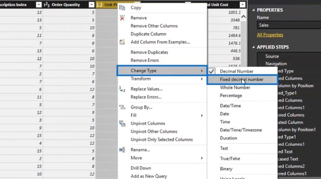 Éditeur de requête LuckyTemplates : transformations de lignes et de colonnes