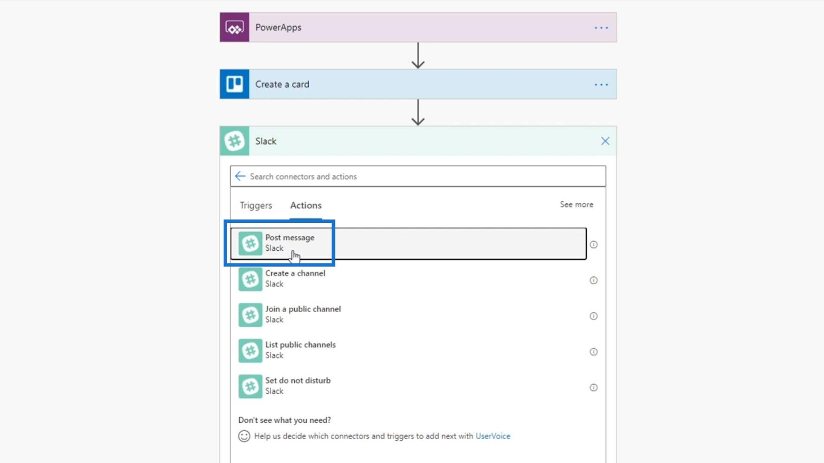 Intégration de PowerApps dans Microsoft Power Automate