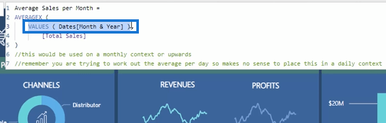 Utilisation des fonctions d'itération SUMX et AVERAGEX dans LuckyTemplates