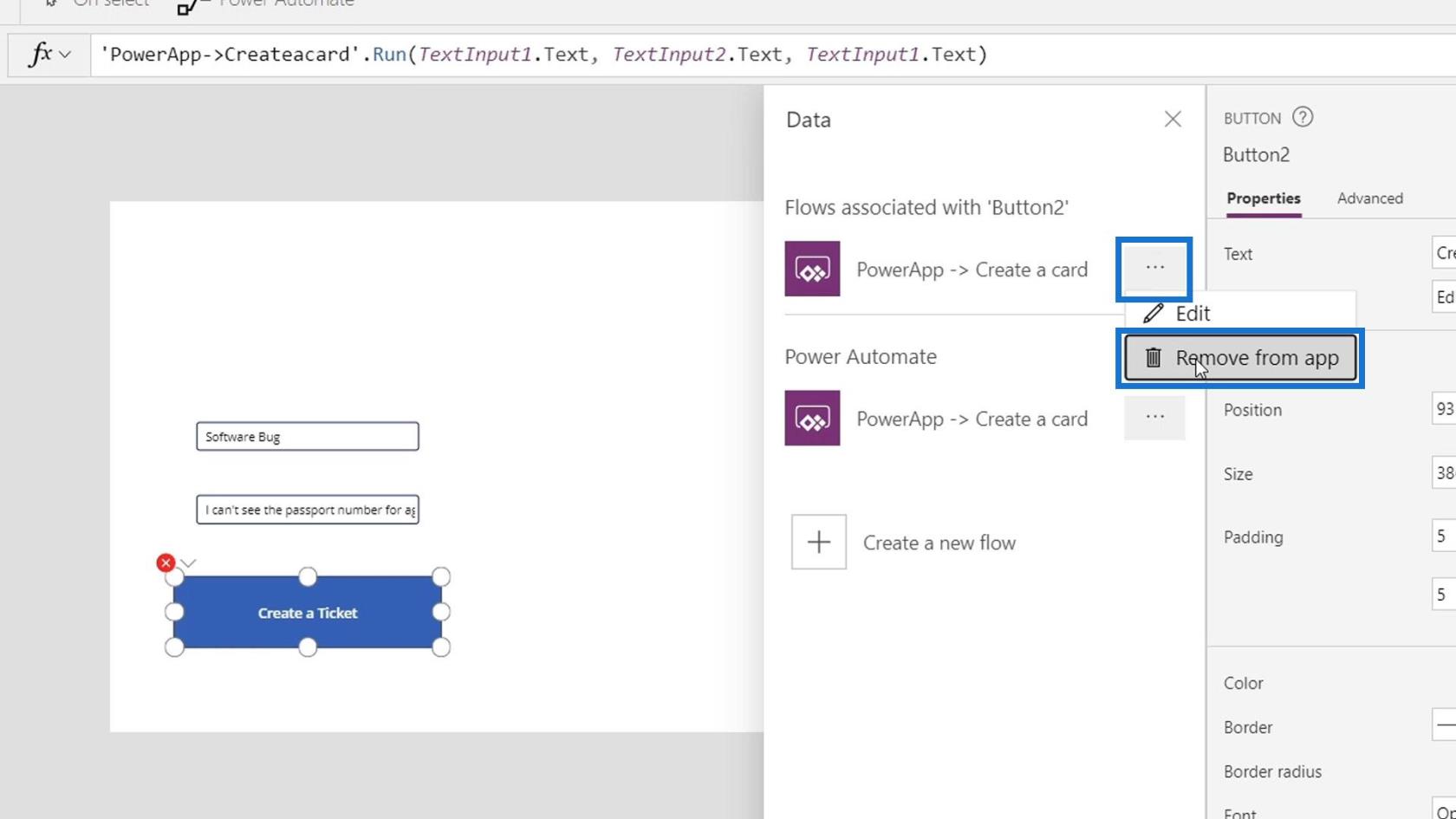 Intégration de PowerApps dans Microsoft Power Automate