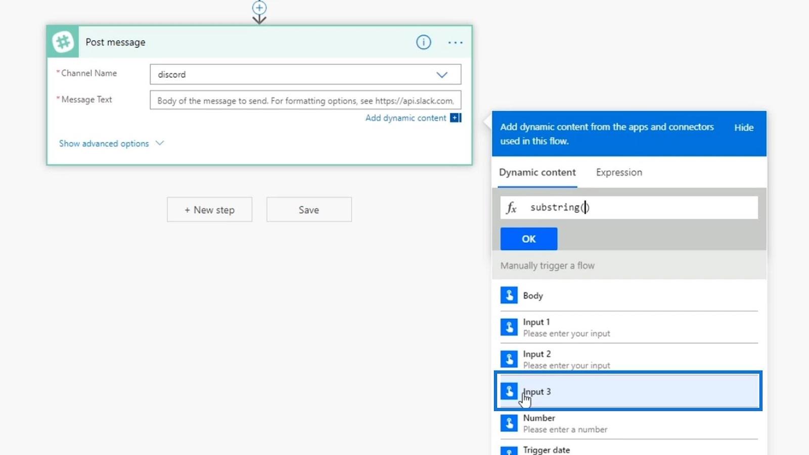 Power Automate String-Funktionen: Substring und IndexOf