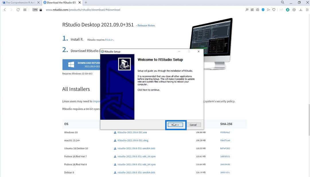 Guide de téléchargement et d'installation de R et RStudio