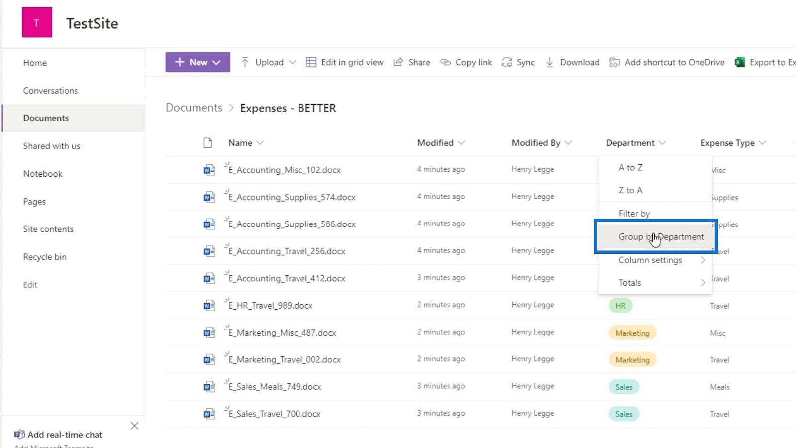 SharePoint 文件中的元數據過濾