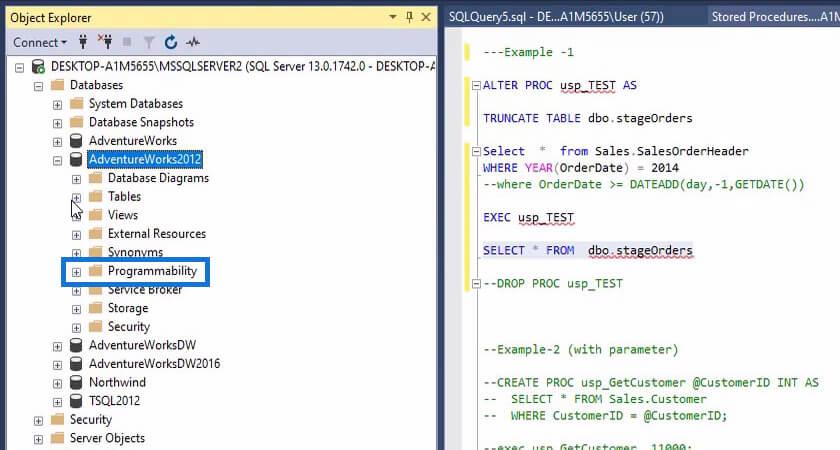 Procédures stockées en SQL |  Un aperçu