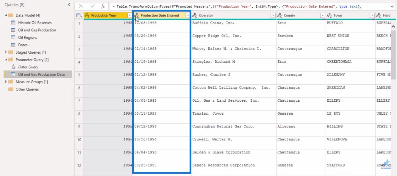Change Date Formats Using The Power Query Editor