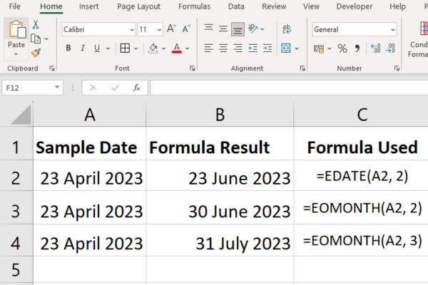 Excel 公式備忘單：中級指南