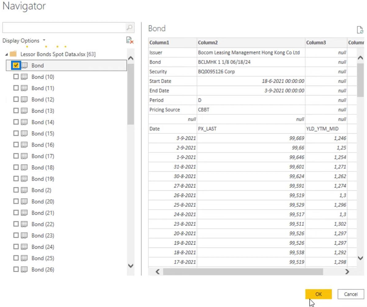 Meerdere bladen in Excel toevoegen aan LuckyTemplates