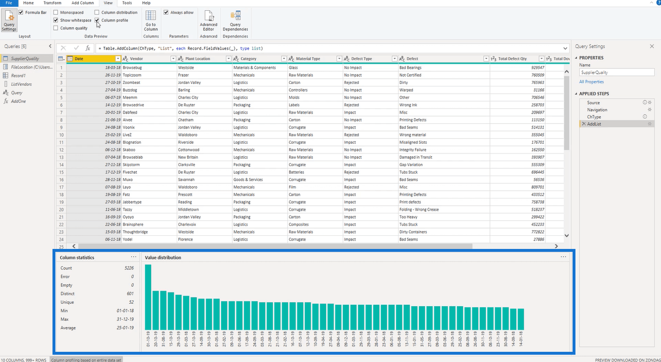 نظرة عامة سريعة على أدوات Power Query المختلفة في LuckyTemplates