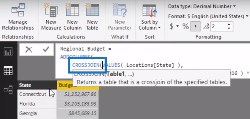 Créer une nouvelle table dans LuckyTemplates : comment implémenter automatiquement des budgets et des prévisions à l'aide de DAX