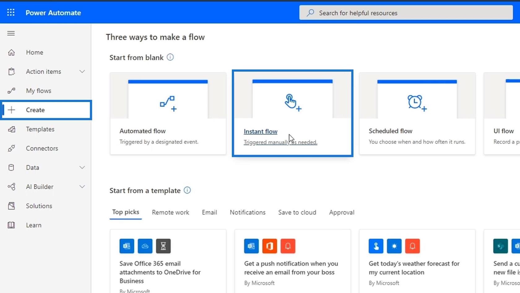 Entradas de fluxo de trabalho no Microsoft Power Automate