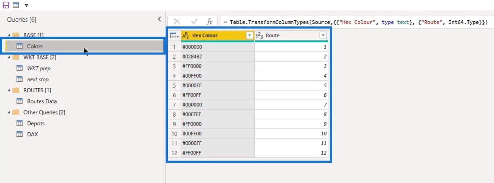 Visual do mapa de ícones do LuckyTemplates: strings WKT