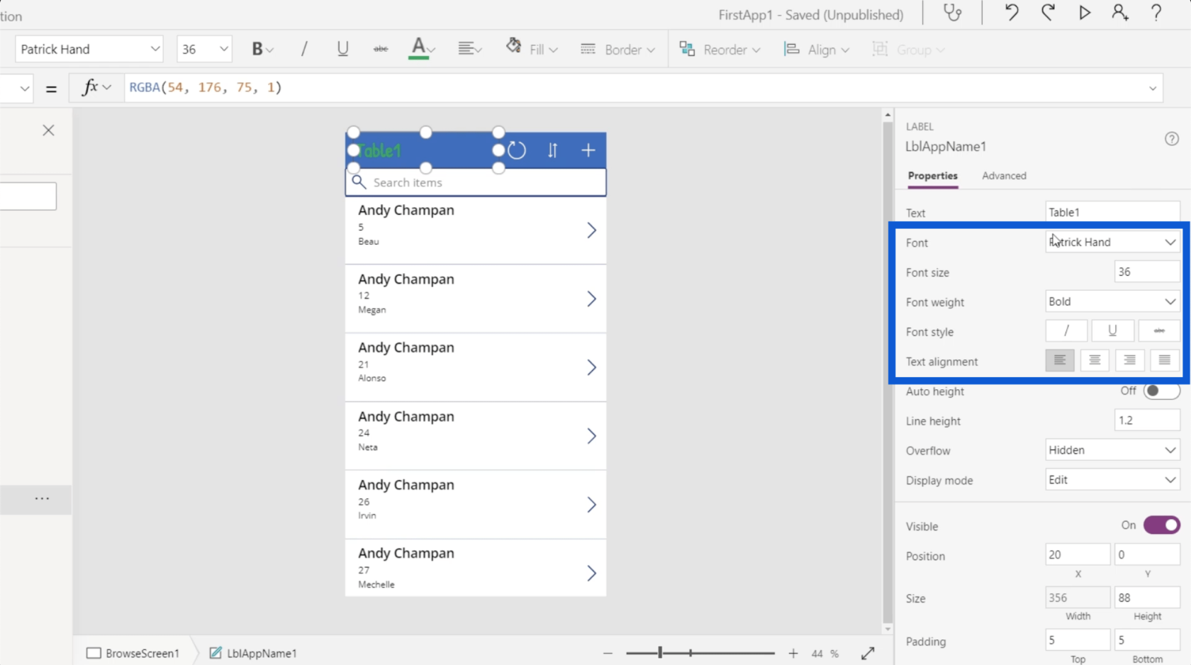 Environnements Power Apps : configurer correctement les éléments de l'application