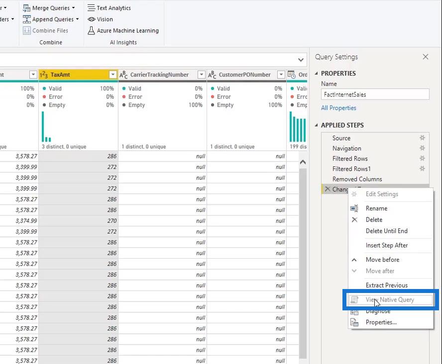 查詢折疊和連接到 SQL Server