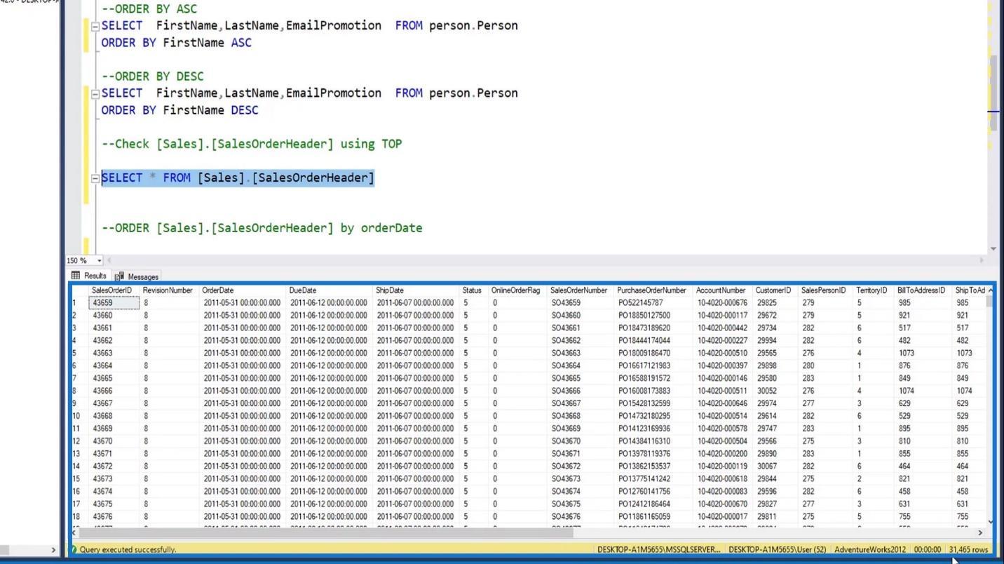 Instrucțiunea SQL SELECT: o introducere