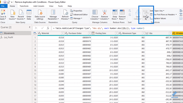 LuckyTemplates Power Query : suppression des lignes en double