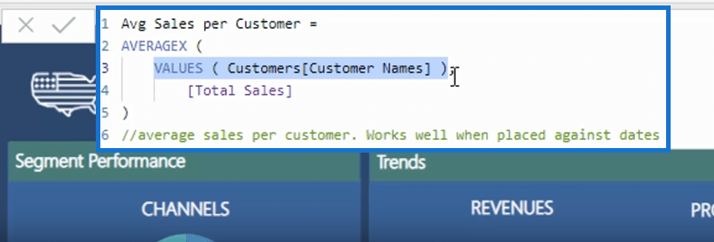 Utilisation des fonctions d'itération SUMX et AVERAGEX dans LuckyTemplates