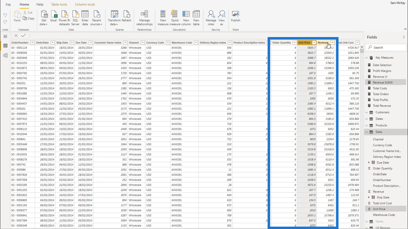 La diferencia entre SUM y SUMX en LuckyTemplates