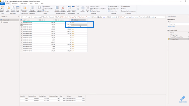 LuckyTemplates Power Query : suppression des lignes en double