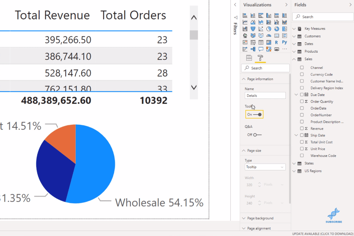 Création d'une info-bulle visuelle dans LuckyTemplates