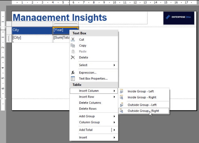 Como formatar um gráfico de barras de dados do SSRS Report Builder