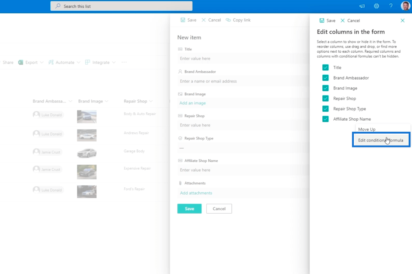 SharePoint 列驗證的兩種方式