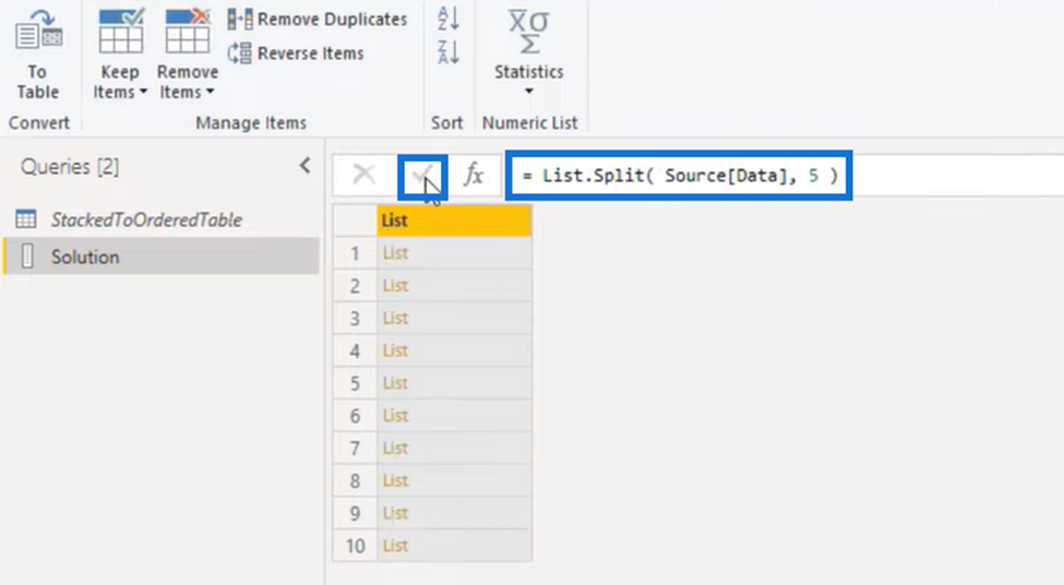 Power Query Transform Column-uitdaging: gestapelde gegevens naar geordende tabel